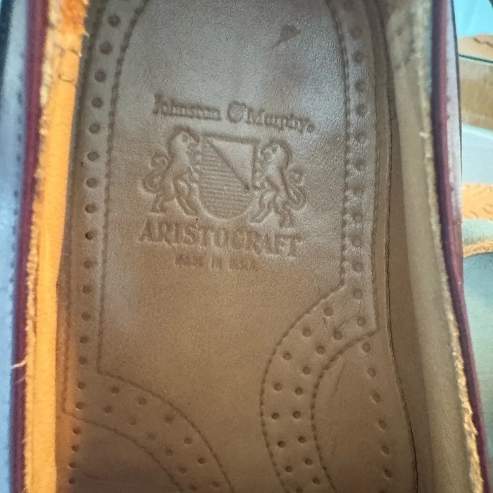 Johnston & Murphy Burgundy Aristocraft Shoes  US 9.5